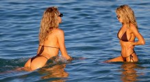 1024x768, 251 KB, Charlotte_McKinney_-_Bikini_on_the_beach_in_Miami.jpg