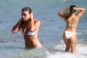 1024x768, 176 KB, Brooks_Nader_in_a_white_bikini_on_the_beach_in_Miami_-01.jpg